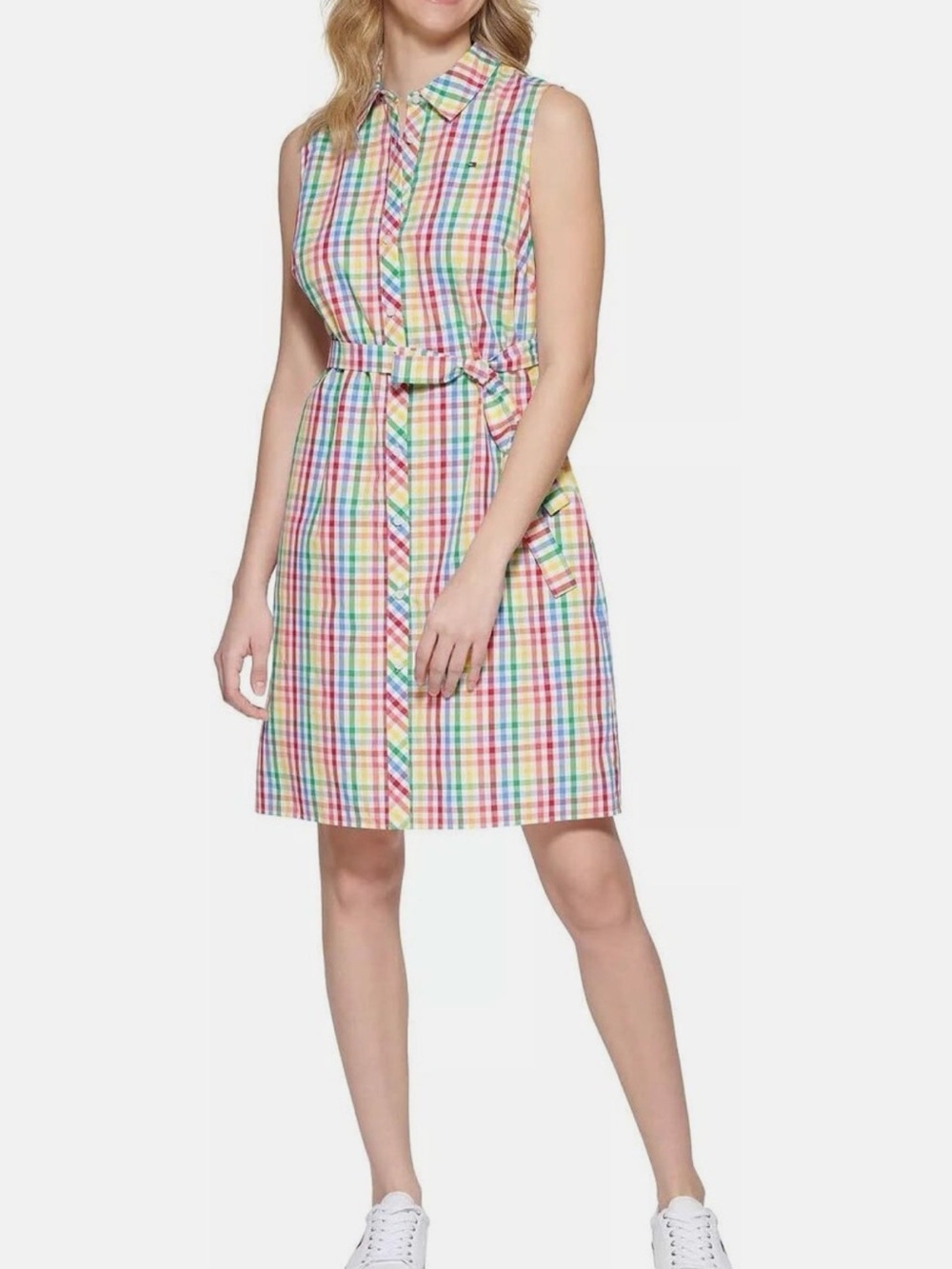 Tommy Hilfiger Multicolor Plaid Shirt - Red, Green, Yellow, Blue